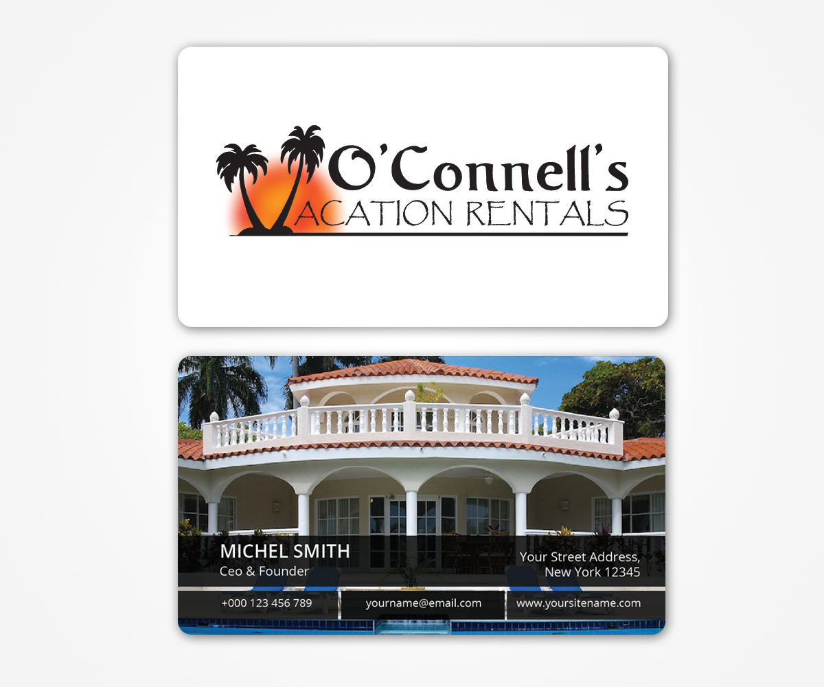 Business Card Design by Graphic Flame for O'Connell's Vacation Rentals | Design #13866094
