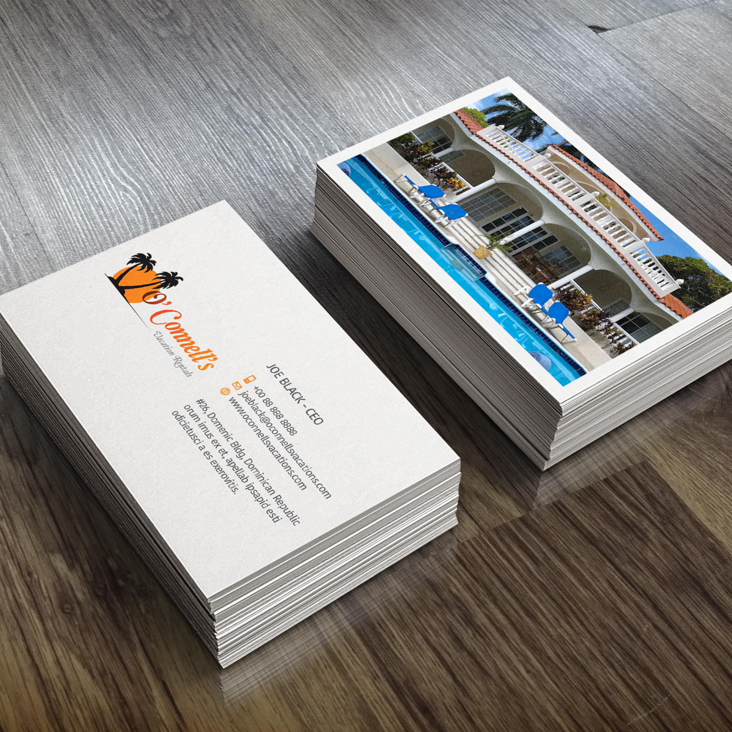 Business Card Design by Birdesign for O'Connell's Vacation Rentals | Design #13882985