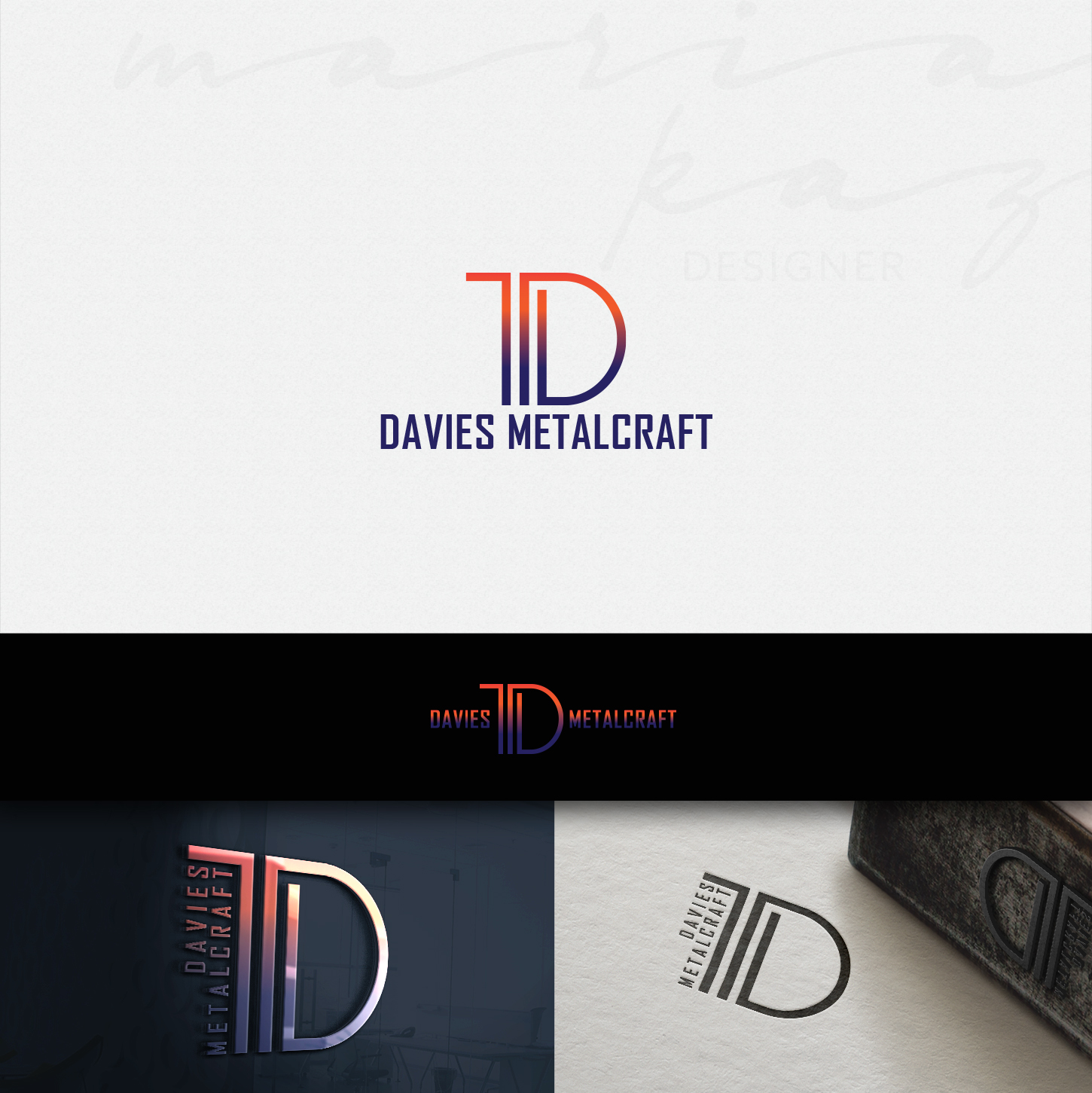 Logo-Design von maria-kaz für Davies Metalcraft | Design #13864541