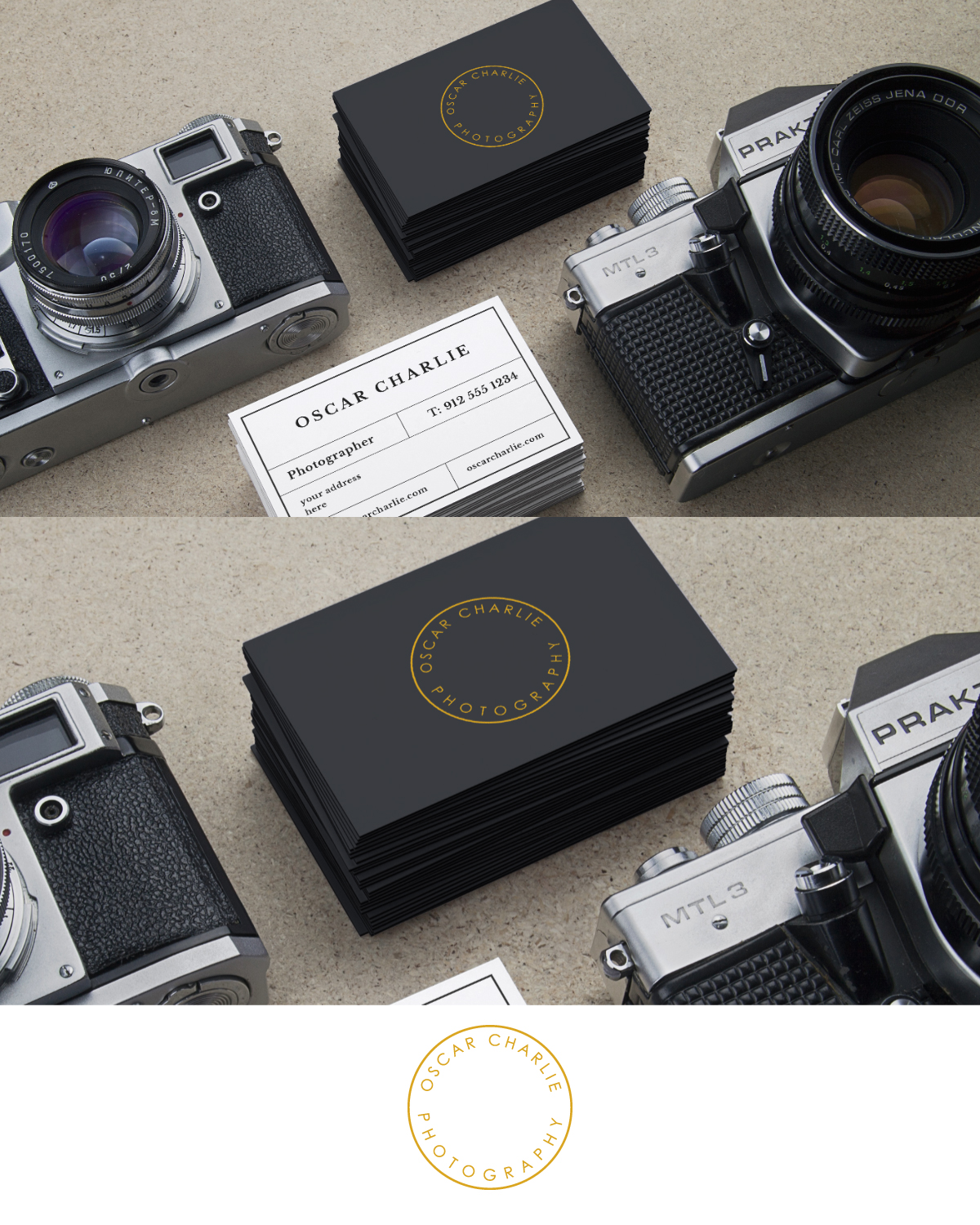 Logo Design by Anekaa for oscar charlie photography | Design #14038543