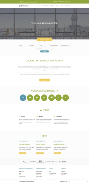 Wordpress Design by pb for Global Text | Design: #13882161
