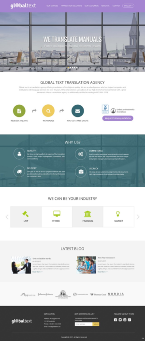 Diseño Wordpress por pb para Global Text | Diseño: #13882165