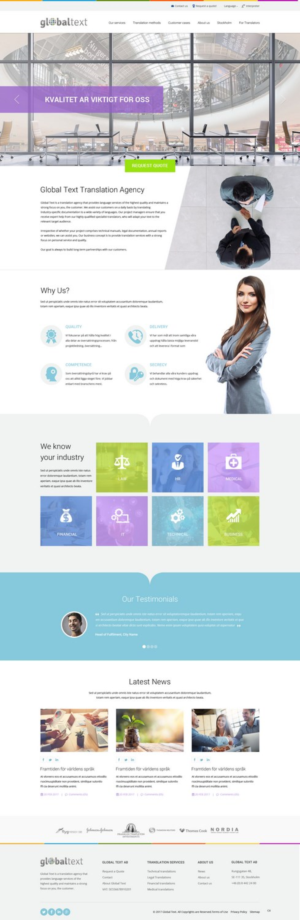 Diseño Wordpress por pb para Global Text | Diseño: #13882168