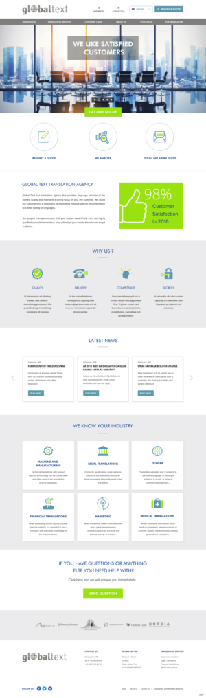 Wordpress Design by pb for Global Text | Design: #13882169