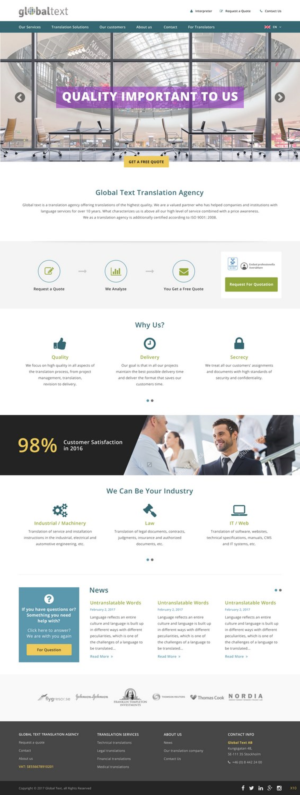 Diseño Wordpress por pb para Global Text | Diseño: #13895910