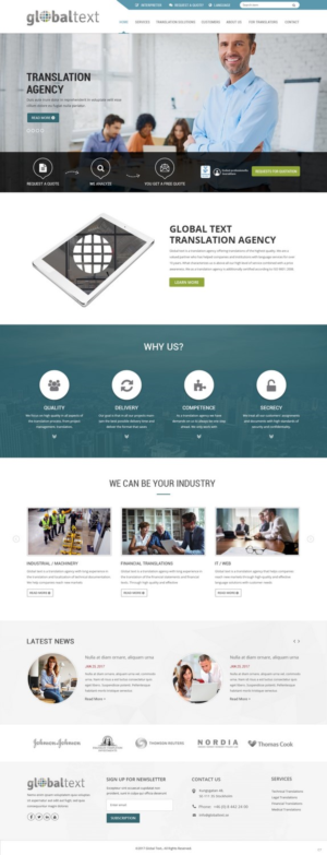 Diseño Wordpress por pb para Global Text | Diseño: #13895911
