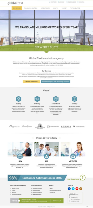 Diseño Wordpress por pb para Global Text | Diseño: #13895912