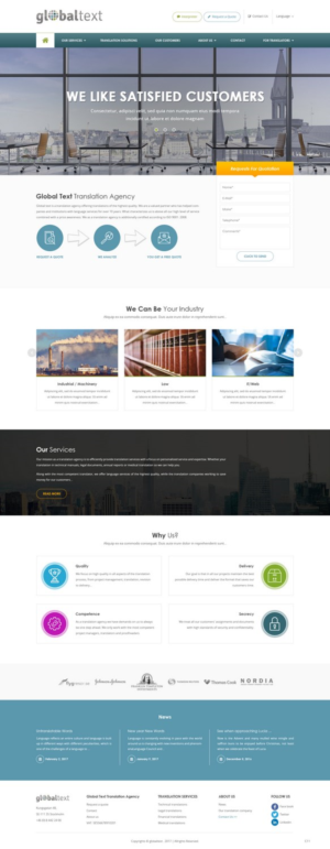 Diseño Wordpress por pb para Global Text | Diseño: #13895913