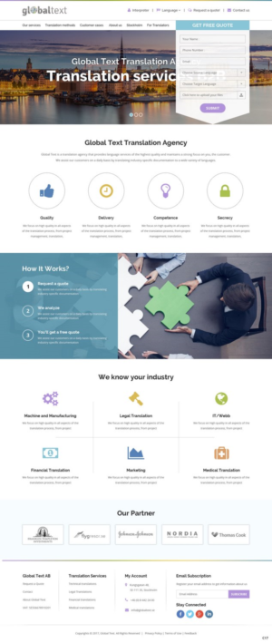 Diseño Wordpress por pb para Global Text | Diseño: #13895916