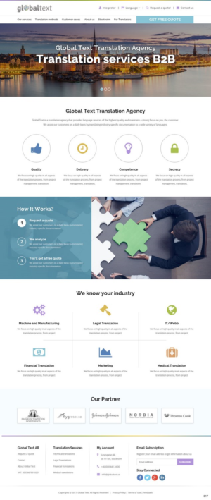 Diseño Wordpress por pb para Global Text | Diseño: #13895917