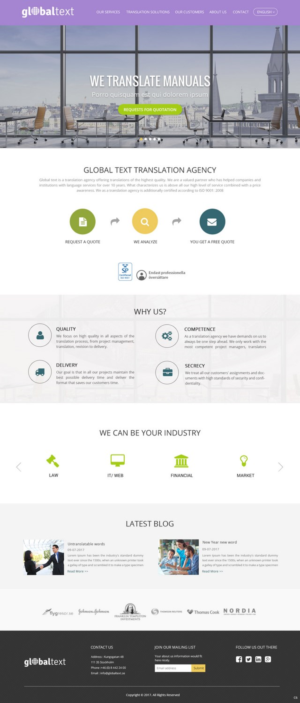 Diseño Wordpress por pb para Global Text | Diseño: #13908006