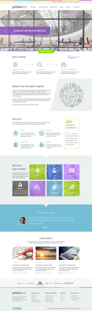 Diseño Wordpress por pb para Global Text | Diseño: #13918909