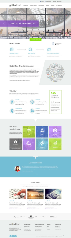 Diseño Wordpress por pb para Global Text | Diseño: #13918911