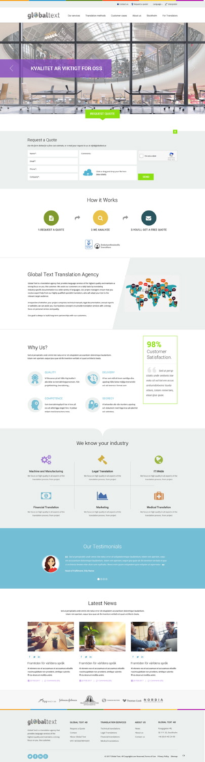 Diseño Wordpress por pb para Global Text | Diseño: #13961706