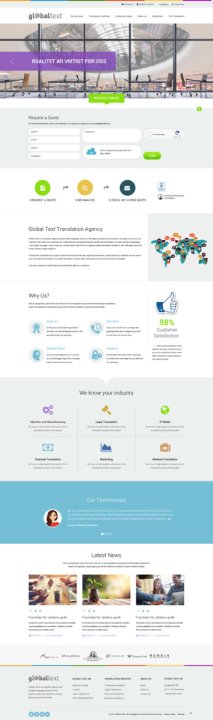 Diseño Wordpress por pb para Global Text | Diseño: #14101122