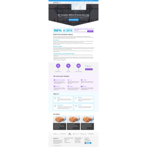 Diseño Wordpress por thakurvandy07 para Global Text | Diseño #13934975