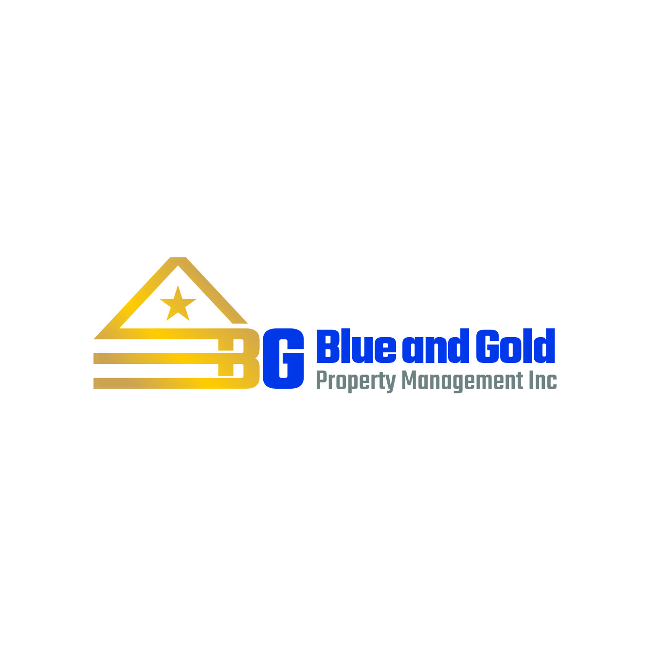 Diseño de Logo por Arham Hidayat para Blue and Gold Property Management | Diseño #13885125