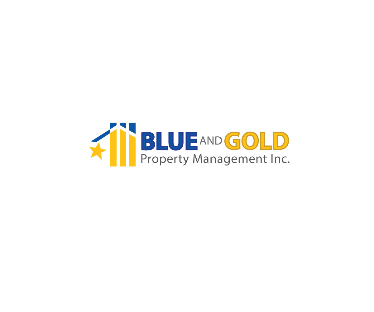 Logo Design by RL Designs for Blue and Gold Property Management | Design #13880265
