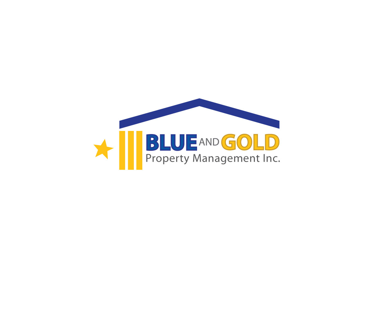 Logo Design by RL Designs for Blue and Gold Property Management | Design #13920562