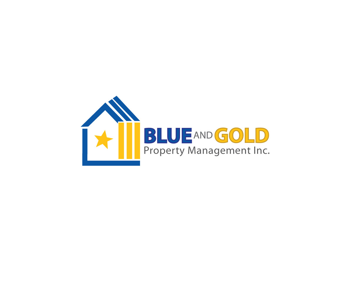 Logo Design by RL Designs for Blue and Gold Property Management | Design #13920563