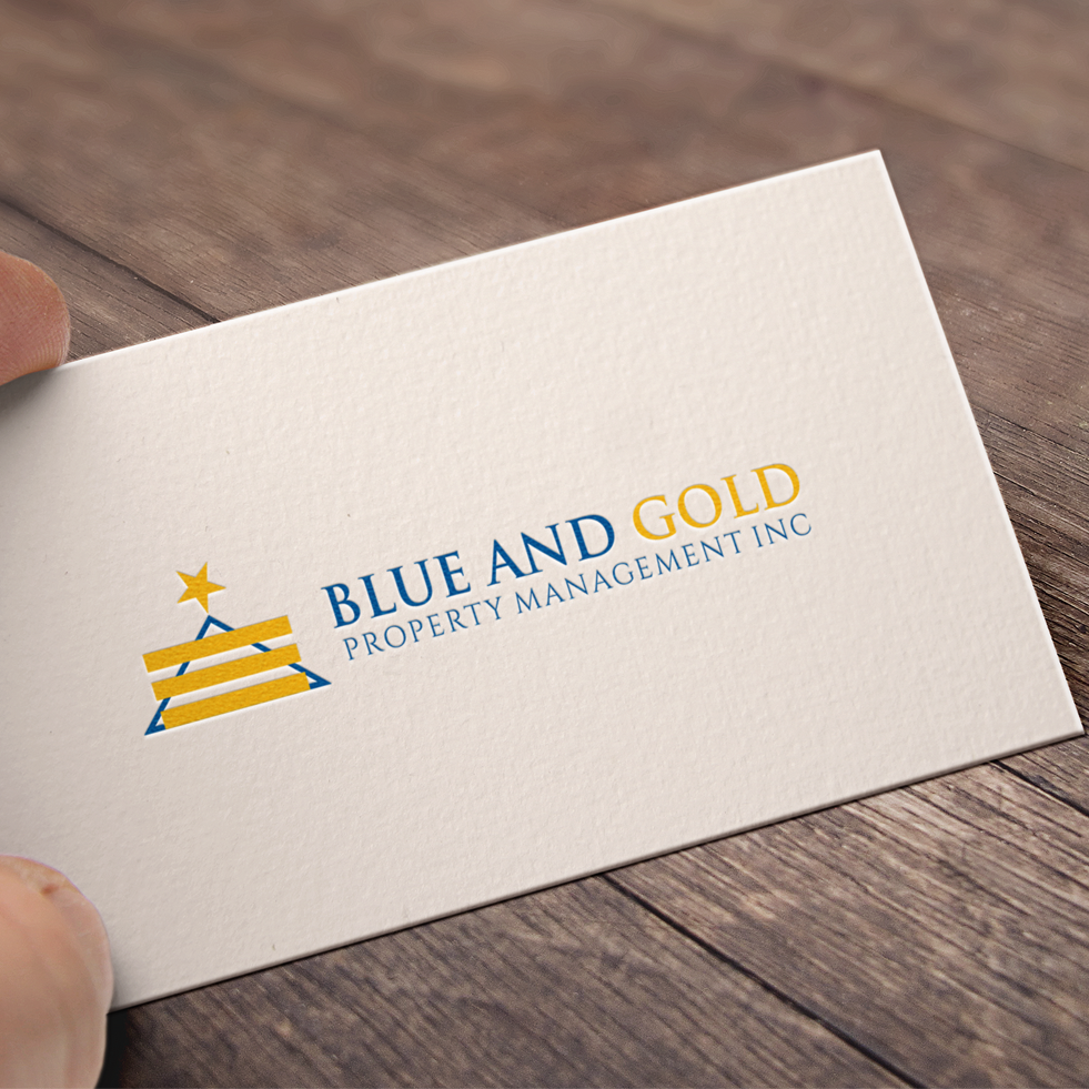Logo Design by WeiArts for Blue and Gold Property Management | Design #13912676