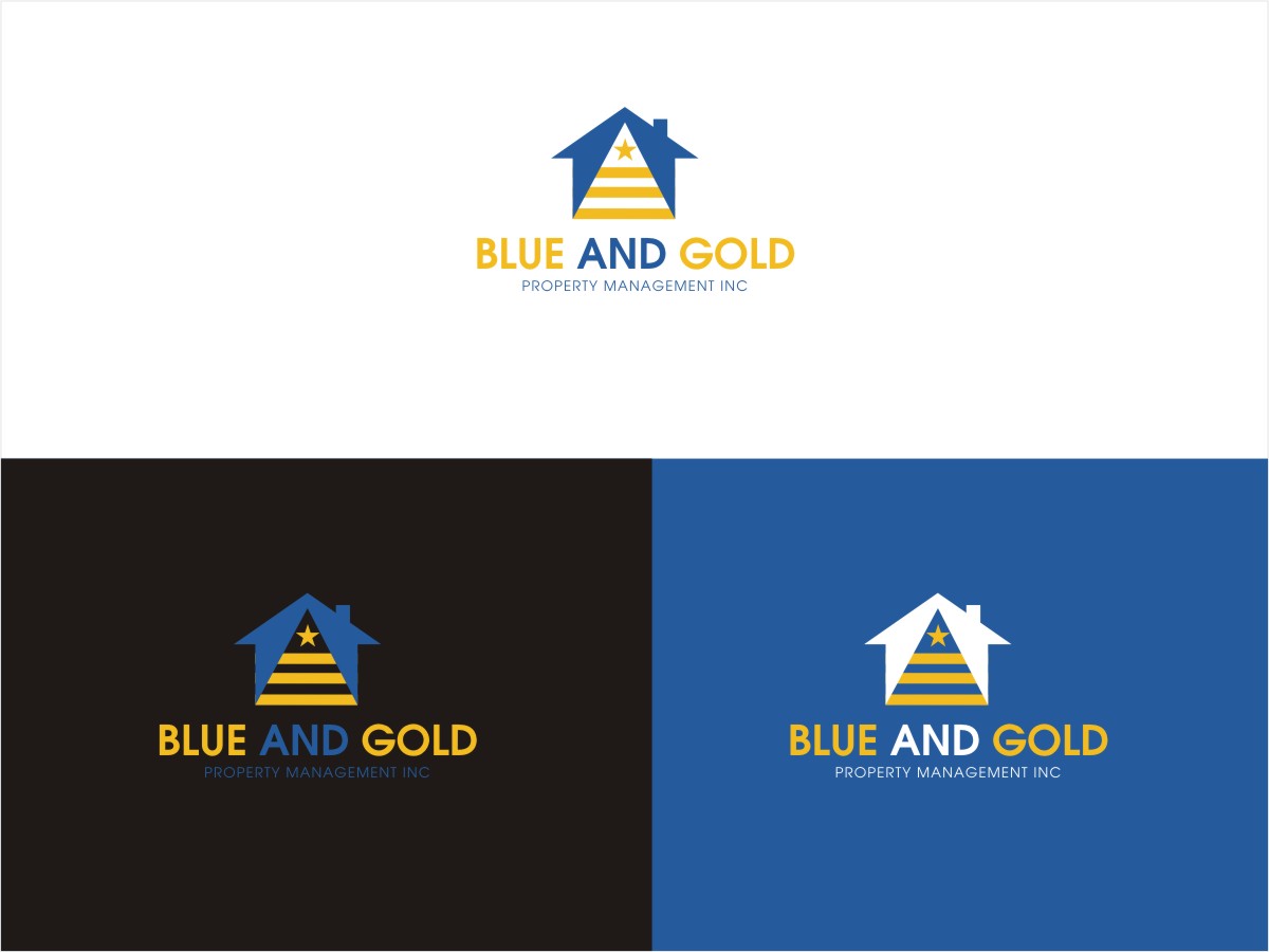 Logo Design by Sushma for Blue and Gold Property Management | Design #13893617