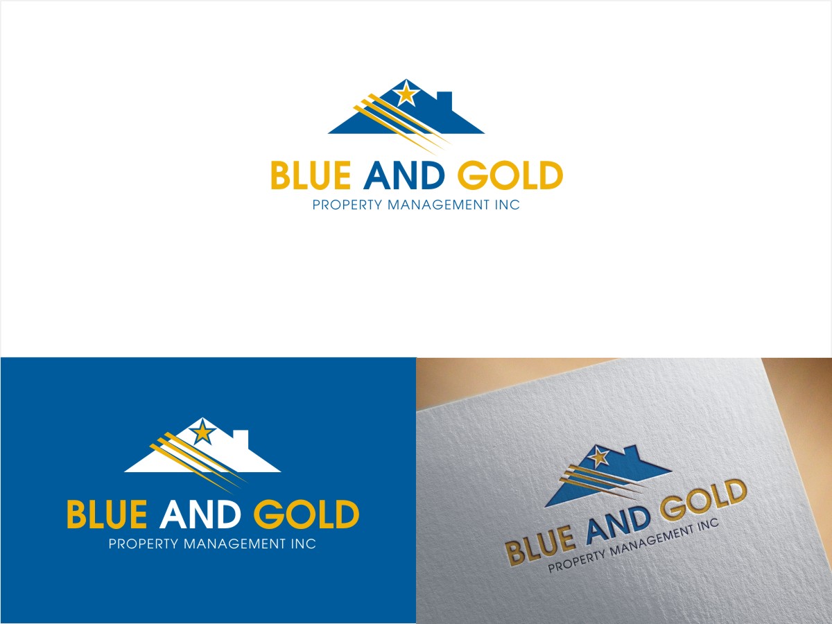 Logo Design by Sushma for Blue and Gold Property Management | Design #13893768
