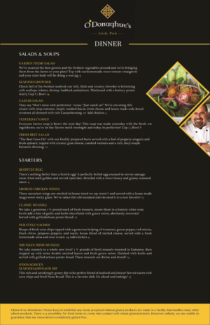 Diseño de Papelería por Ruchi Pandeya para O'Donaghue's Irish Pub | Diseño: #13996151