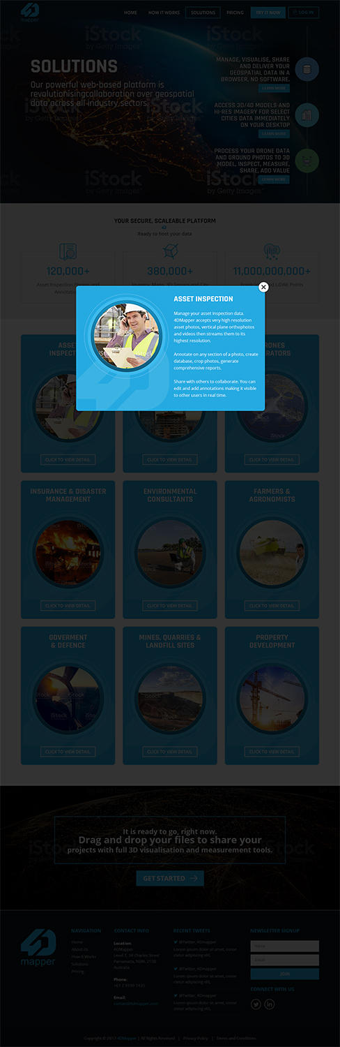 Wordpress Design by RupalTechno for 4D Mapper Pty Ltd | Design #13957075