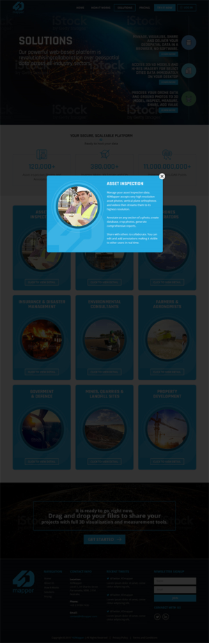 Wordpress Design by RupalTechno for 4D Mapper Pty Ltd | Design: #13957075