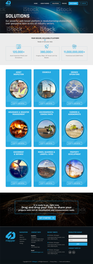 Wordpress Design by RupalTechno for 4D Mapper Pty Ltd | Design: #13975958