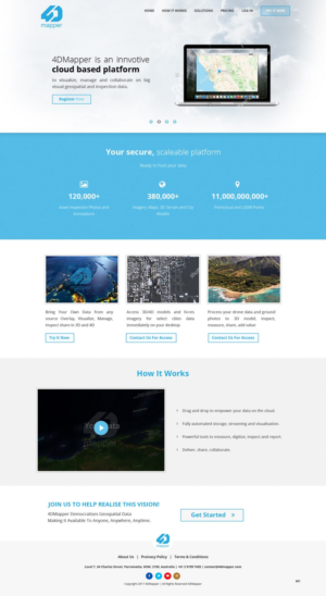 Wordpress Design by pb for 4D Mapper Pty Ltd | Design: #13882060