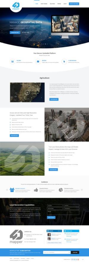 Wordpress Design by pb for 4D Mapper Pty Ltd | Design: #13882063