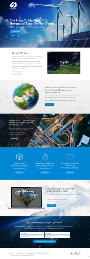 Wordpress Design by pb for 4D Mapper Pty Ltd | Design: #13895618