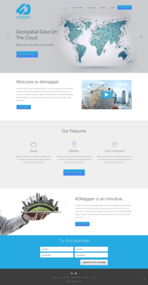Wordpress Design by pb for 4D Mapper Pty Ltd | Design: #13907940