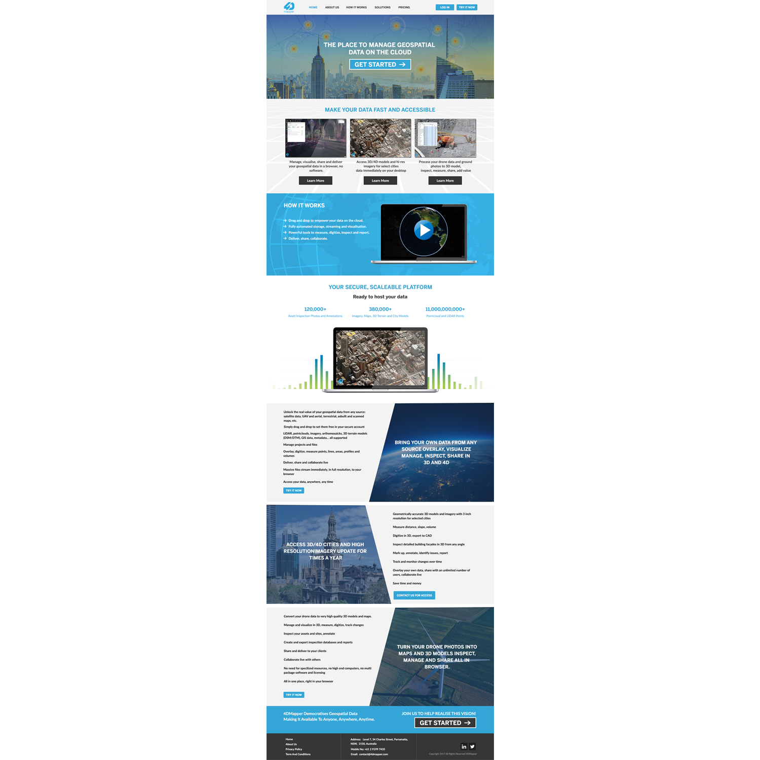 Diseño Wordpress por SsanjeevT para 4D Mapper Pty Ltd | Diseño #13885585