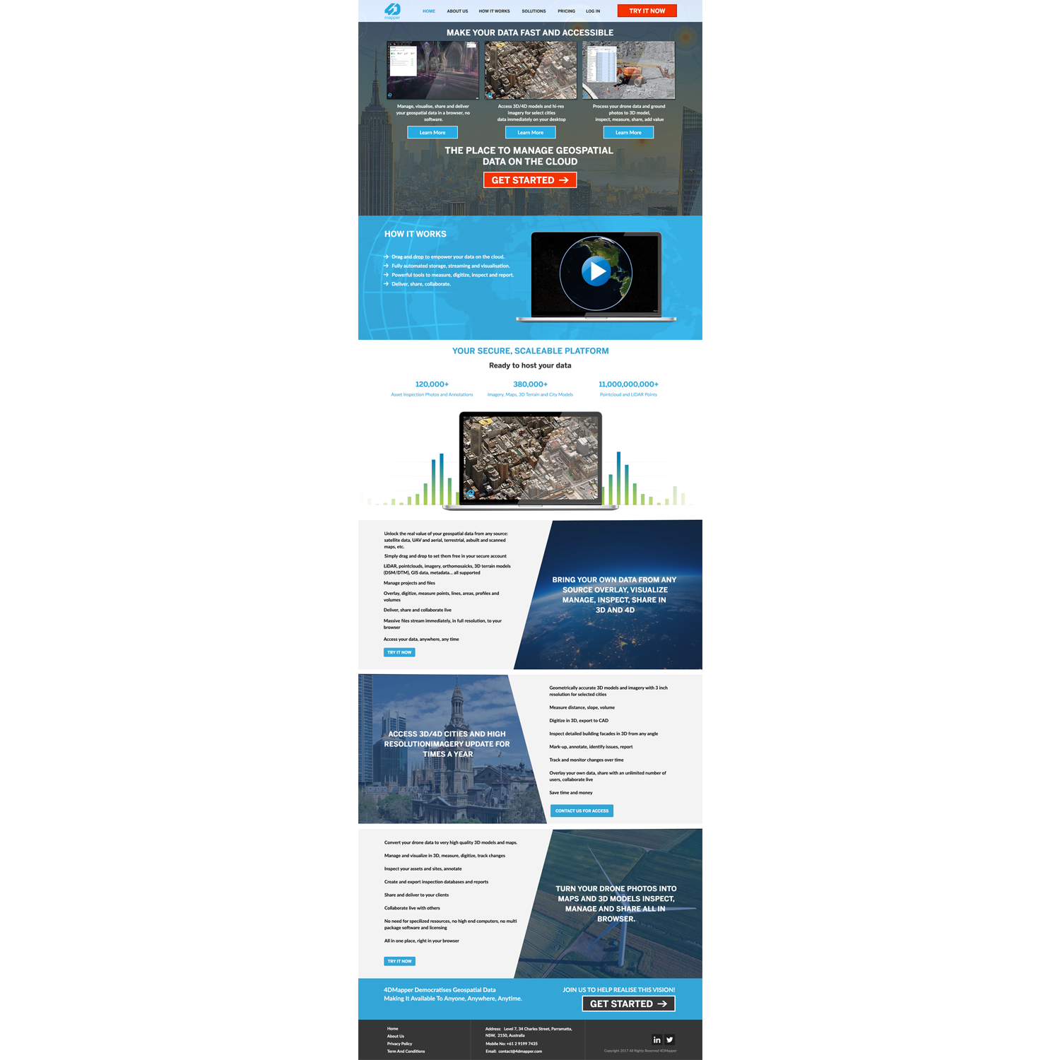 Diseño Wordpress por SsanjeevT para 4D Mapper Pty Ltd | Diseño #13913938