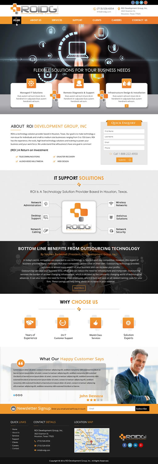 Web Design by harmi_199 for ROI Development Group, Inc. | Design #13897795
