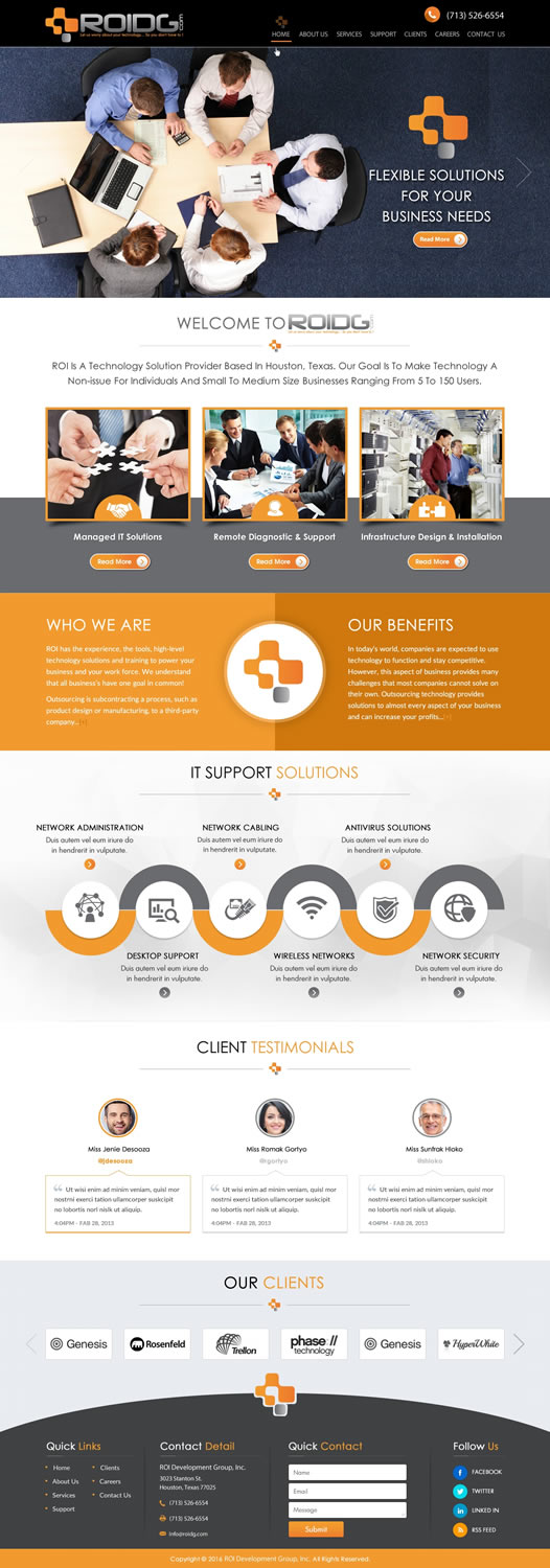 Diseño Web por HarmiDesigning para ROI Development Group, Inc. | Diseño #13897797