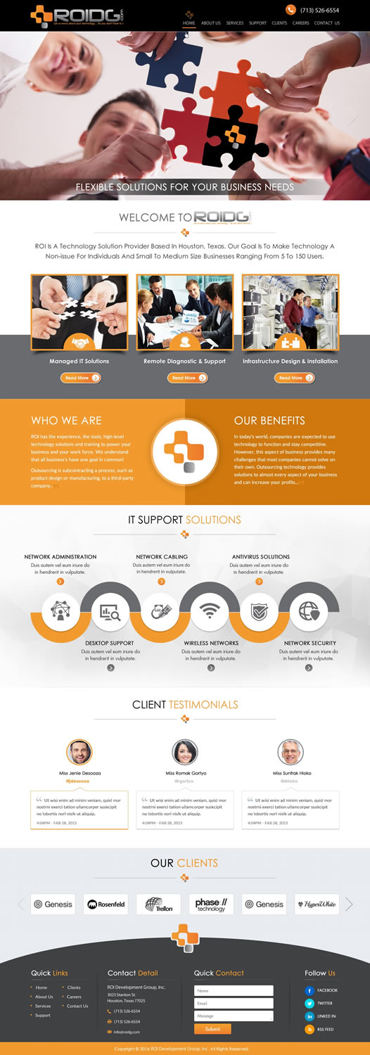 Diseño Web por HarmiDesigning para ROI Development Group, Inc. | Diseño #13897799