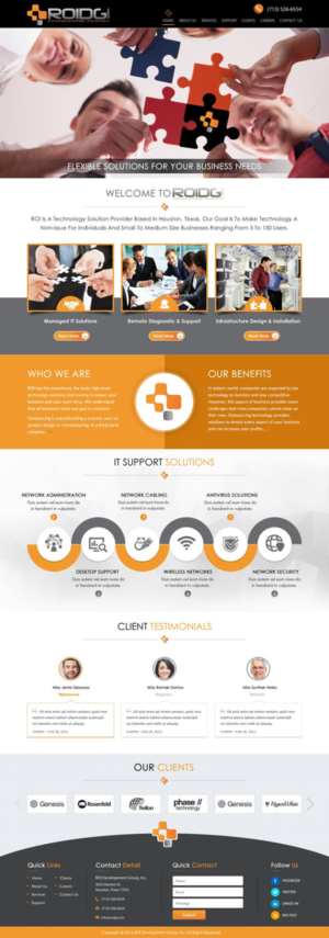 Web Design by HarmiDesigning for ROI Development Group, Inc. | Design: #13897799