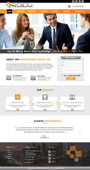 Web Design by harmi_199 for ROI Development Group, Inc. | Design: #13924236