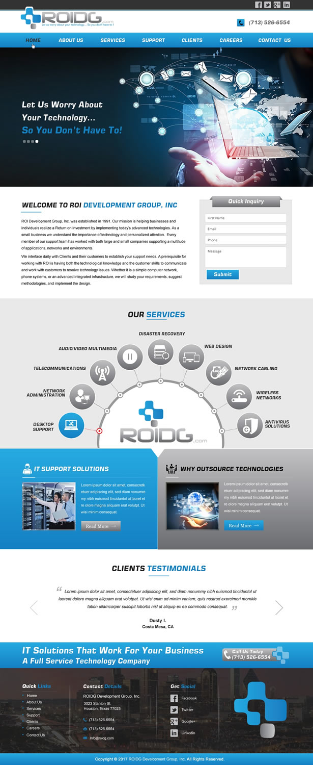 Web Design par HarmiDesigning pour ROI Development Group, Inc. | Design #13947461