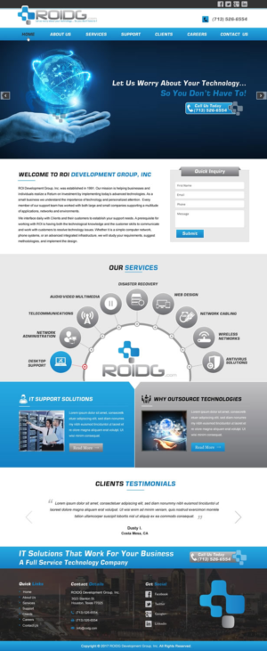 Web Design by harmi_199 for ROI Development Group, Inc. | Design: #13947463