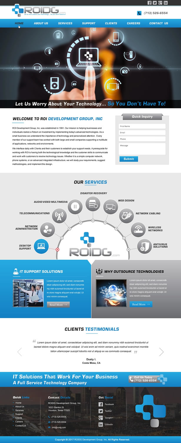 Web Design by harmi_199 for ROI Development Group, Inc. | Design #13947464