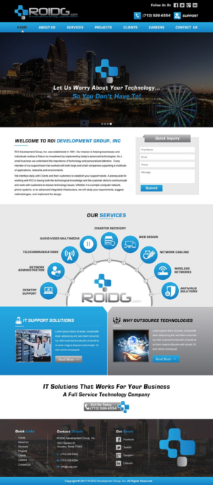Web Design by HarmiDesigning for ROI Development Group, Inc. | Design: #13948562