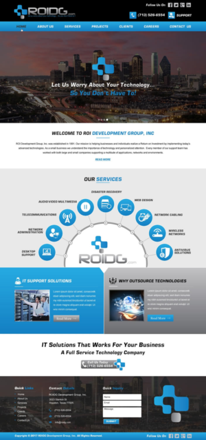 Web Design by harmi_199 for ROI Development Group, Inc. | Design: #13948563