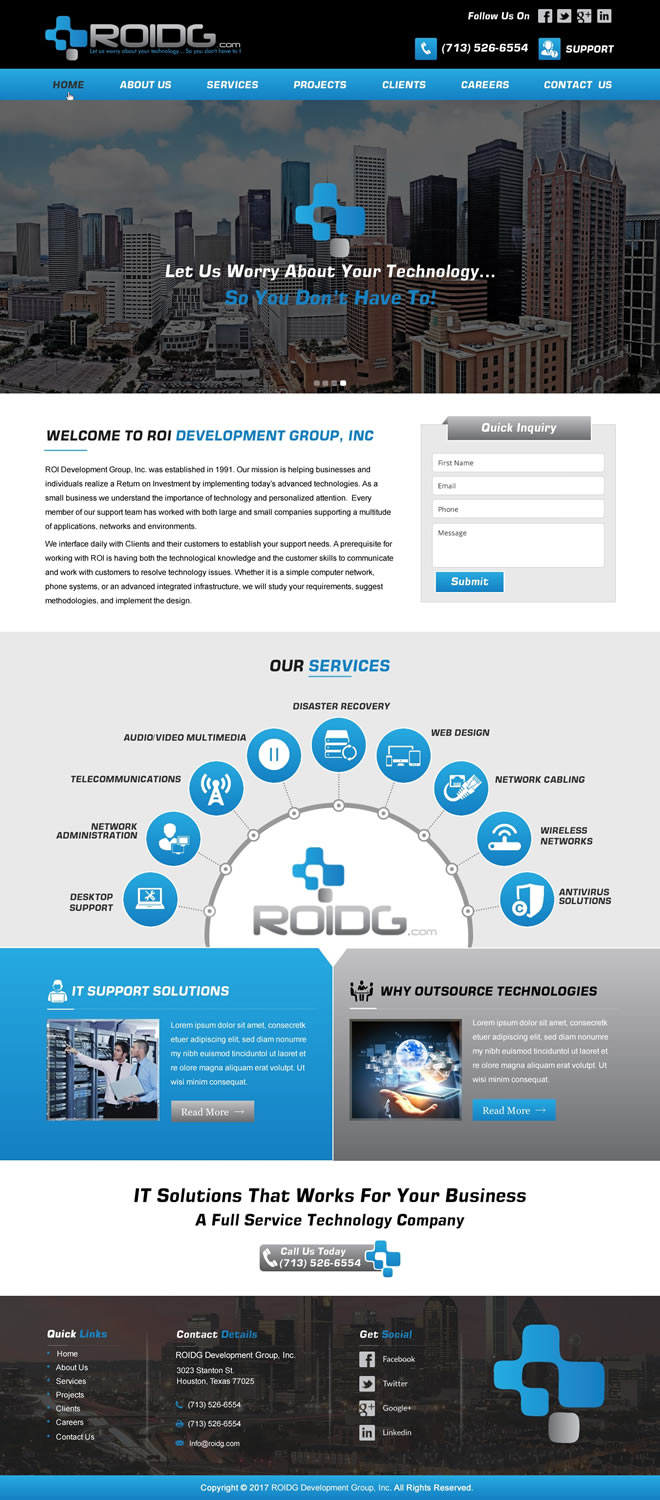 Web Design by HarmiDesigning for ROI Development Group, Inc. | Design #13948565