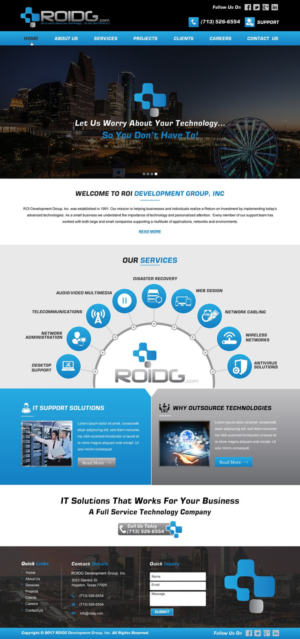 Web Design by HarmiDesigning for ROI Development Group, Inc. | Design: #13948583