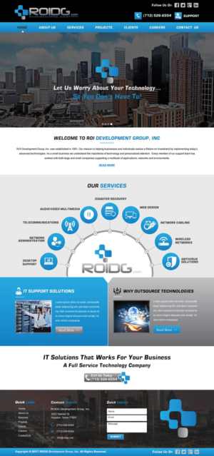 Web Design by harmi_199 for ROI Development Group, Inc. | Design: #13948584